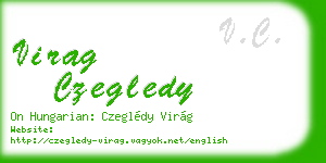 virag czegledy business card